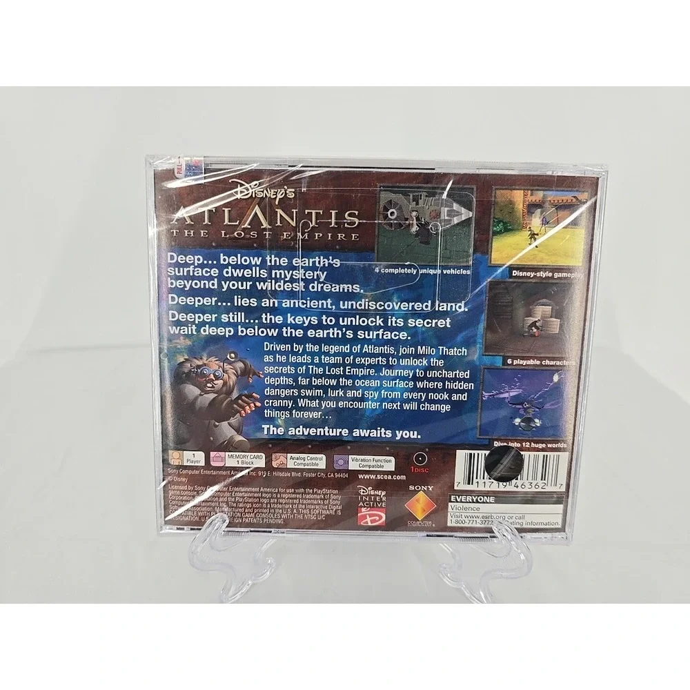 Disney's Atlantis Lost Empire Black‎ Label (Playstation PS1) NEW FACTORY SEALED
